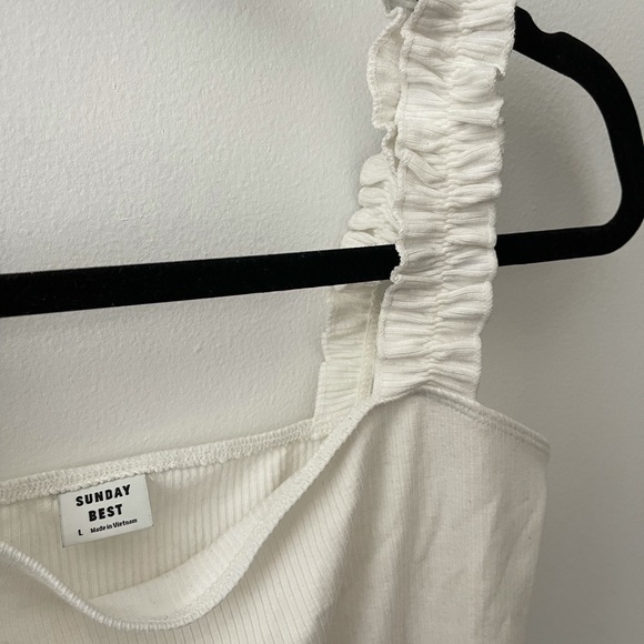 SUNDAY BEST WHITE BODY SUIT - Picture 2 of 4